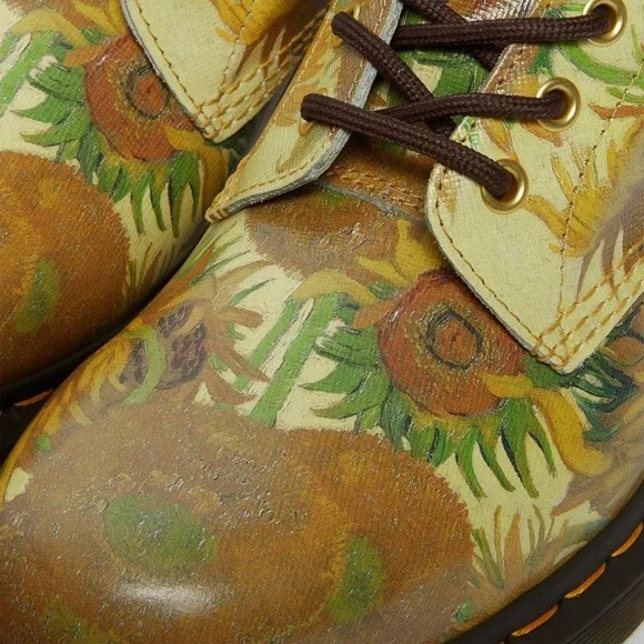Dr. Martens 1460 THE NATIONAL GALLERY VAN GOGH LACE UP BOOTS limited Edition NEW - Picture 8 of 9